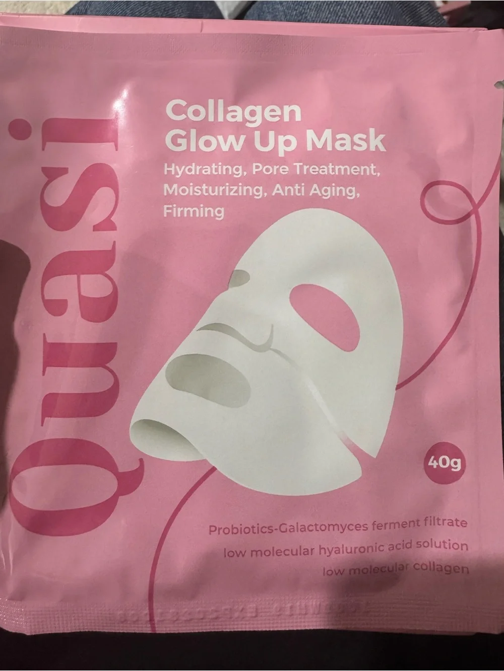 Collagen Glow Up Mask — Hydrating Pink Sheet Mask